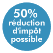 50 % de d�duction sur vos imp�ts